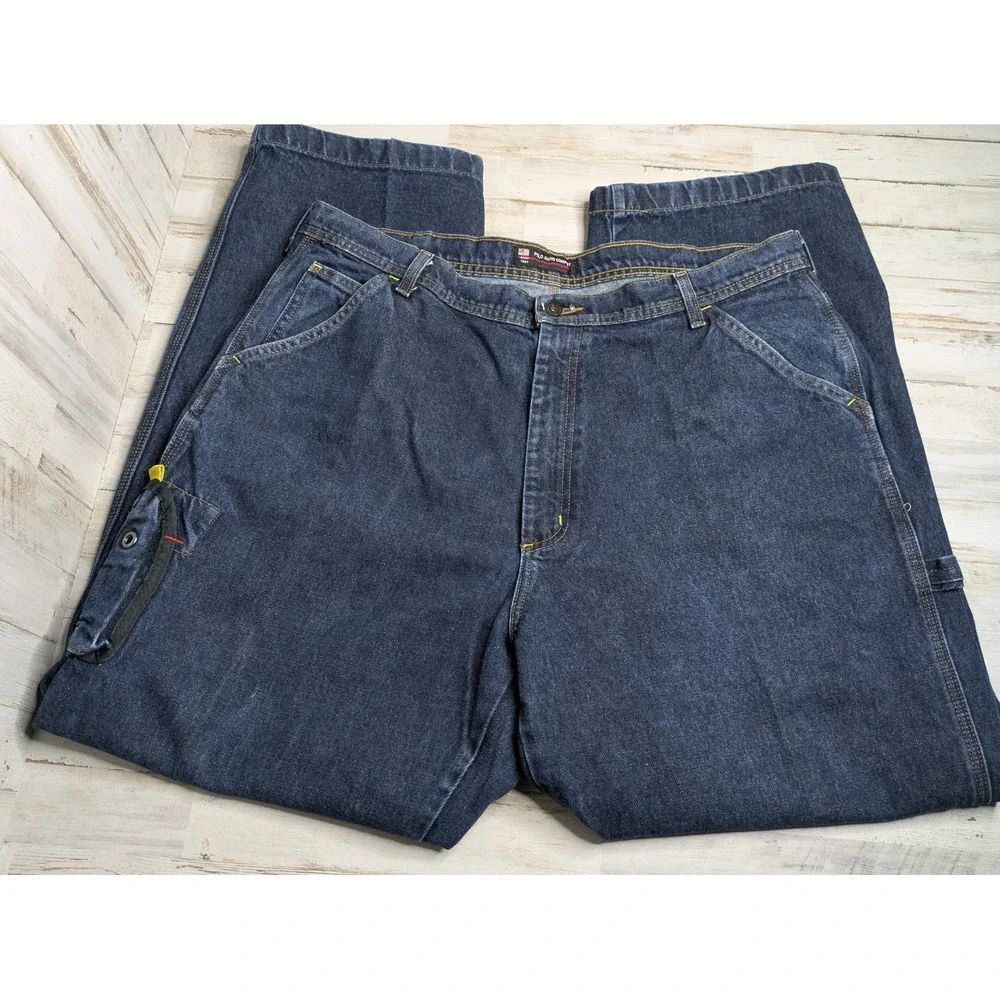 Vintage Polo Ralph Lauren Mens High Rise Cell Phone Carpenter Jeans Size 38x32